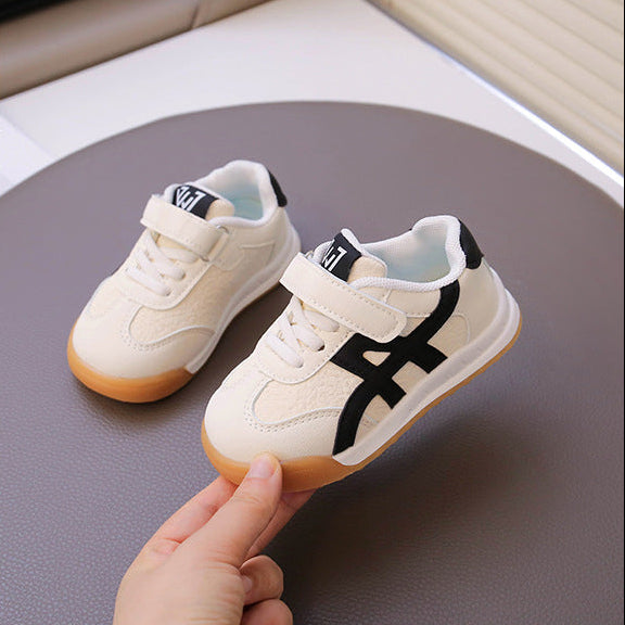 【12.0-18.5】ワンベルトラインデザインスニーカー