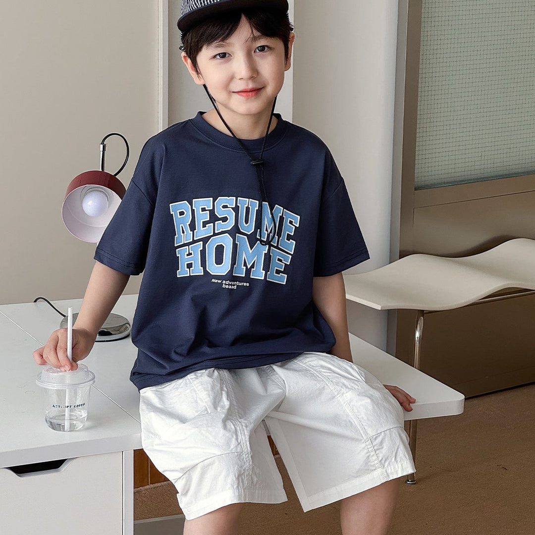【90-150】ロゴデザインTシャツ