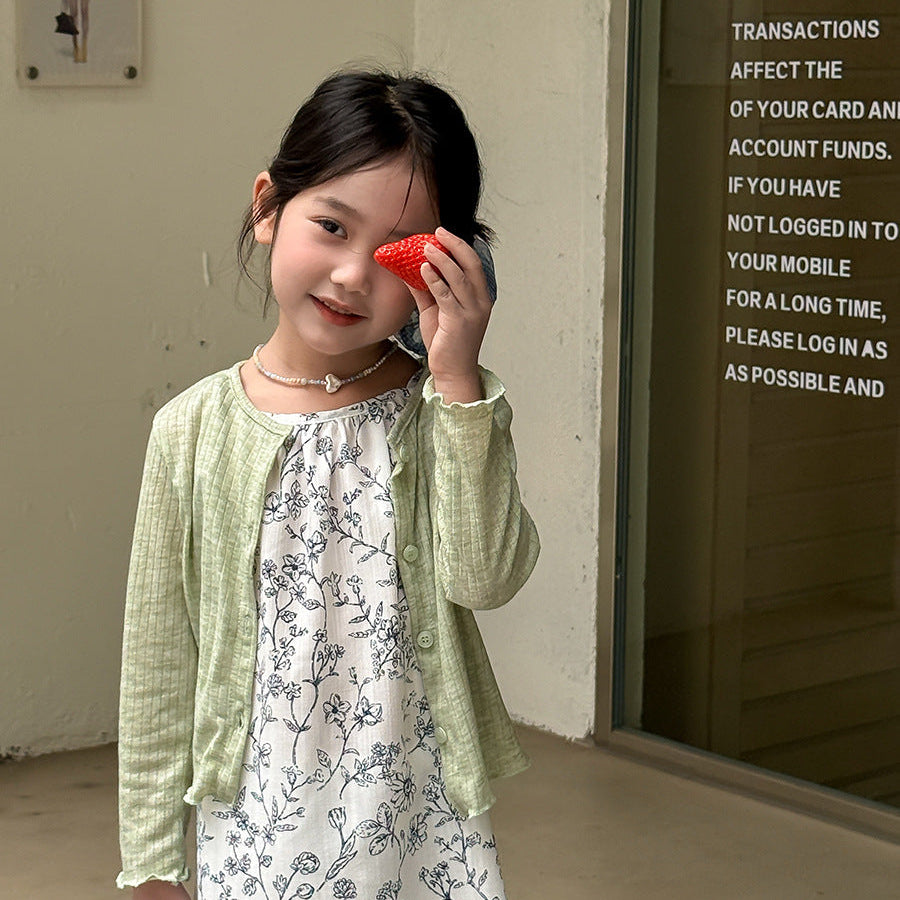 【90-140】シンプルサマーカーディガン