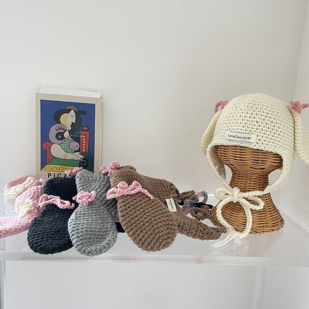 即納※3-5営業日程度で発送予定】【サイズ：50-54cm】うさ耳ニット