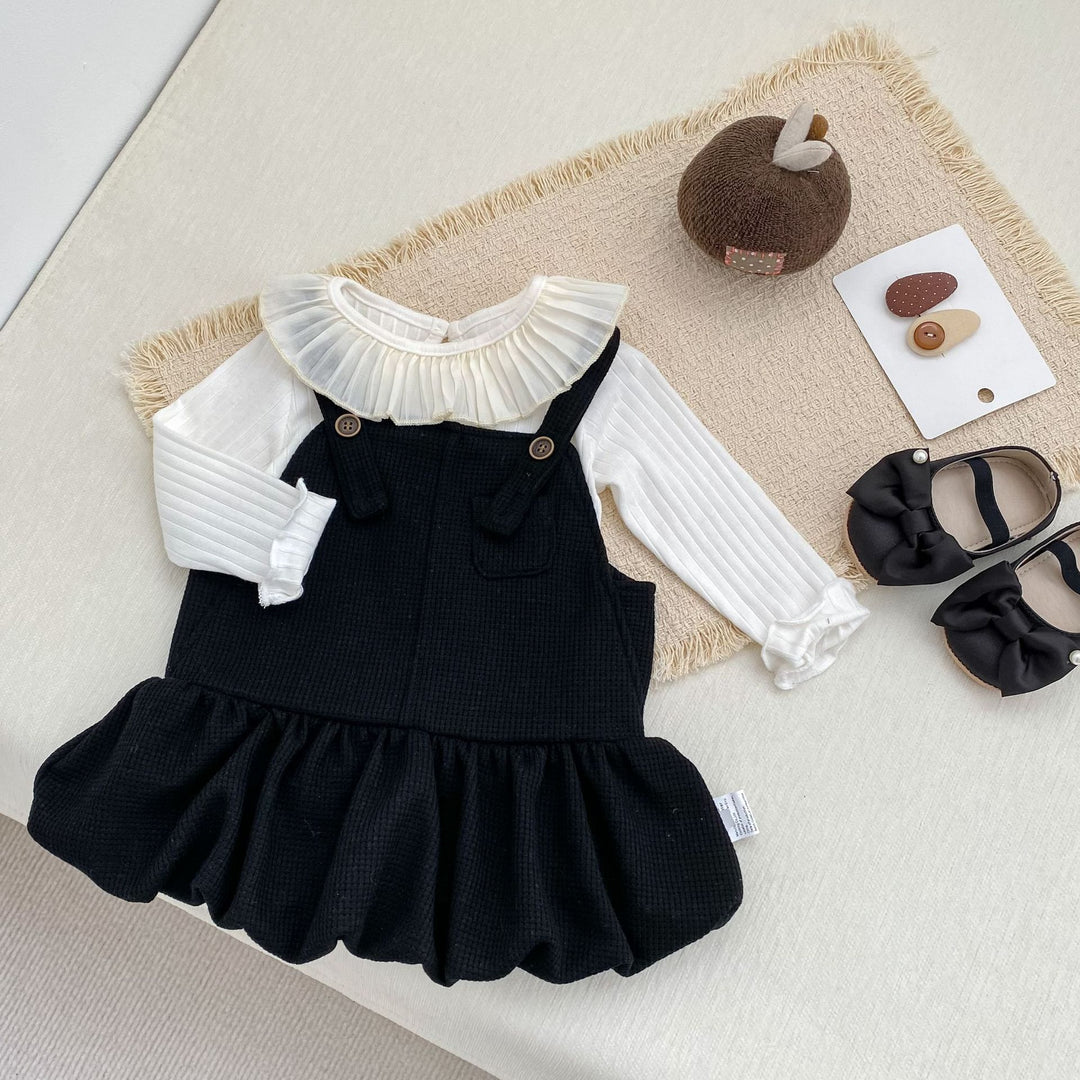 【73-110】裾バルーンサロペットスカート