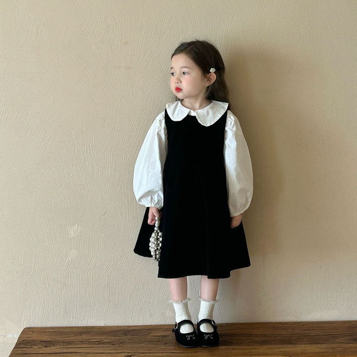 【90-140】フレアノースリーブワンピース