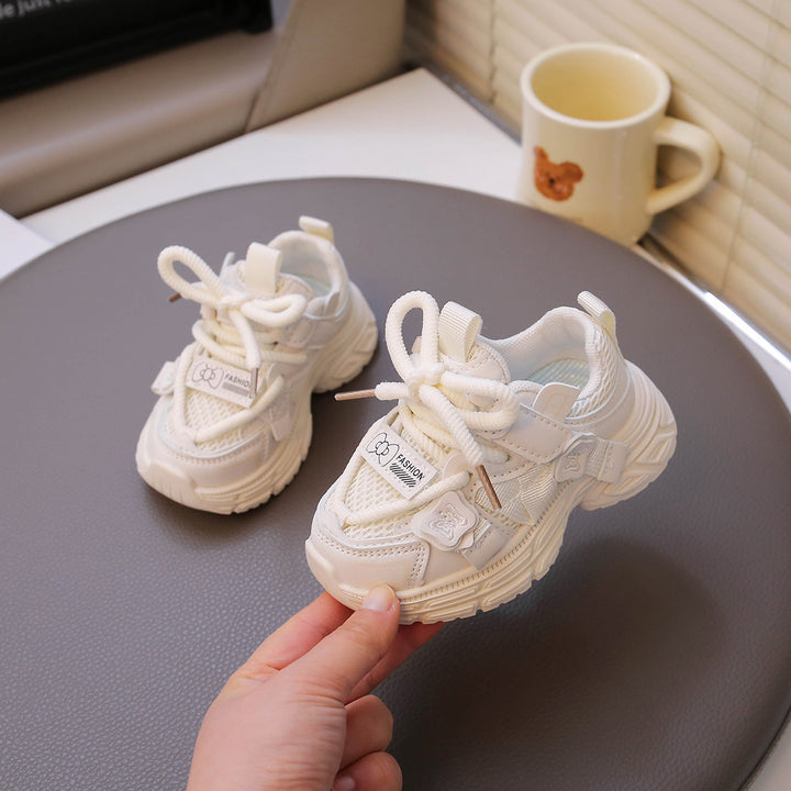 【13.5-18.5】リボンデザインダッドシューズ