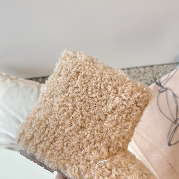 【13.5-20.0】ふわふわショートブーツ