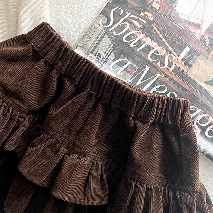 【90-150】ティアードミニスカート