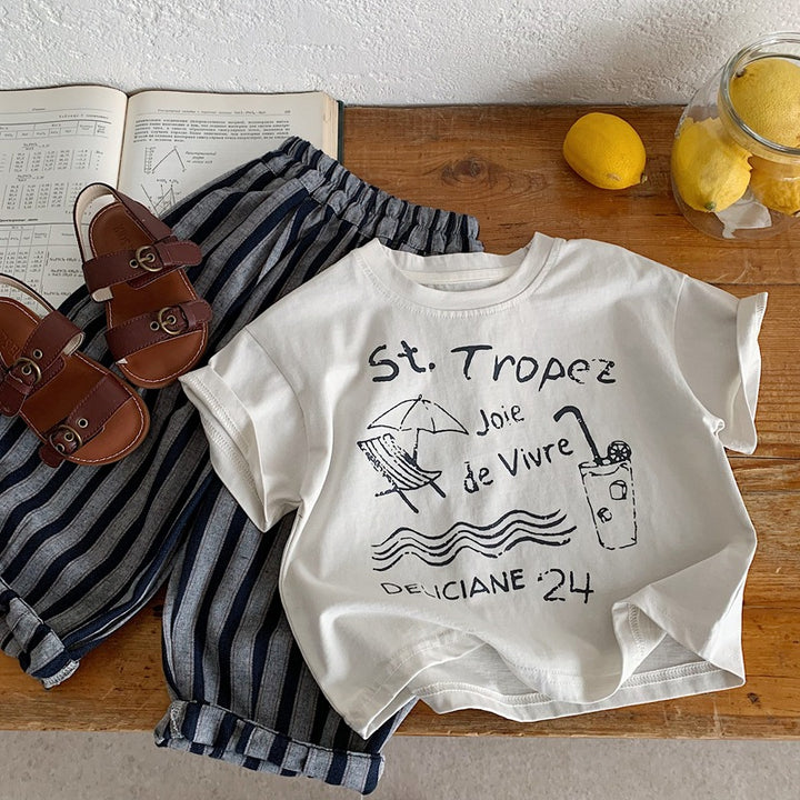 【80-130】マリンデザインTシャツ