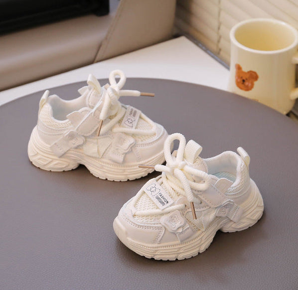 【13.5-18.5】リボンデザインダッドシューズ