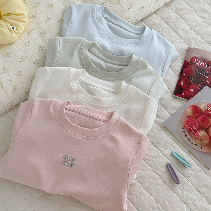 【90-150】サイドフリルTシャツ