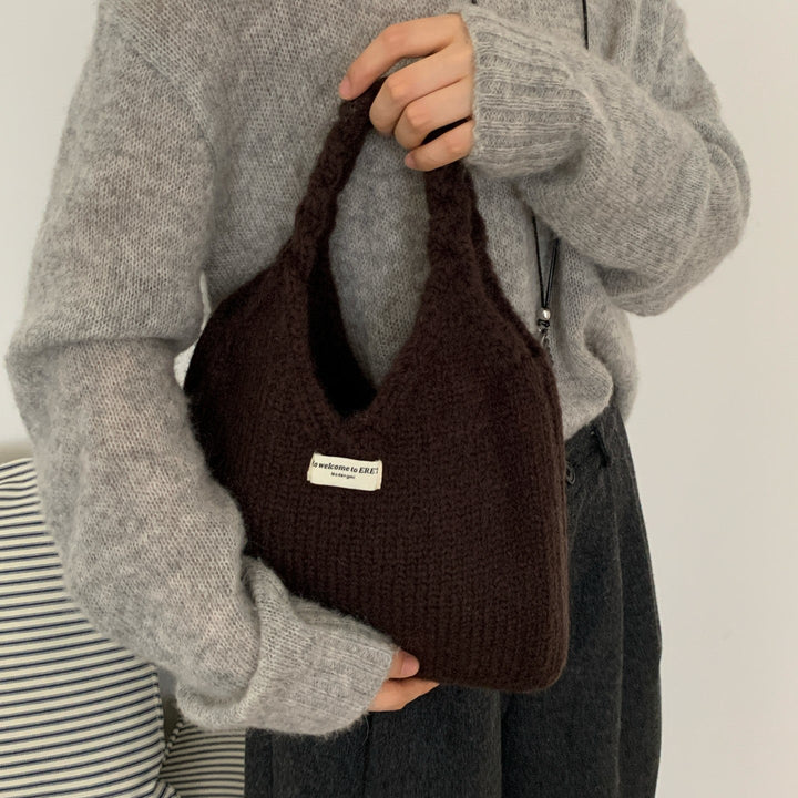 あったかニットバッグ