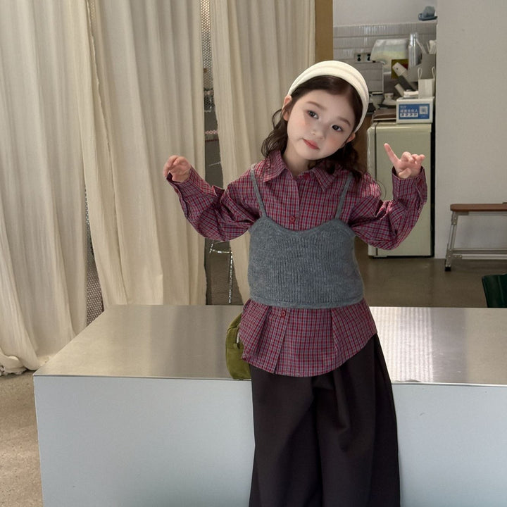 【90-140】ロングワイドパンツ