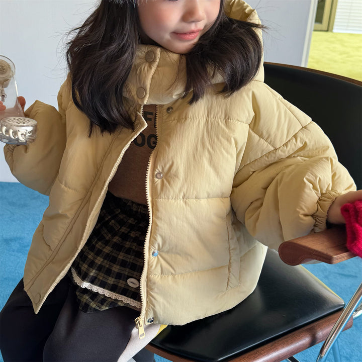 【80-130】フード付き中綿ジャケット