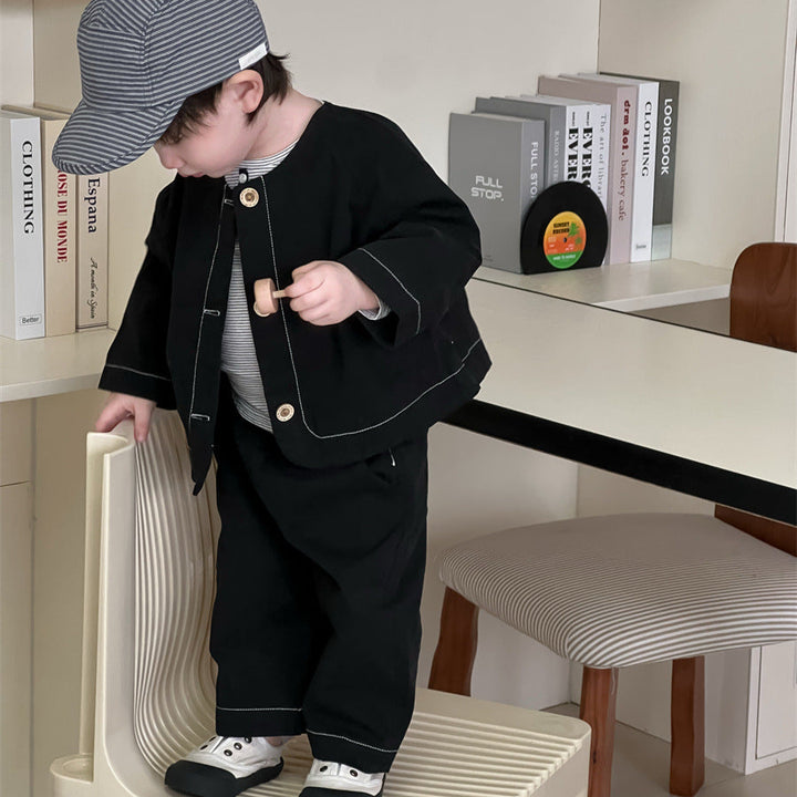 【73-100】ブラックデニムパンツ