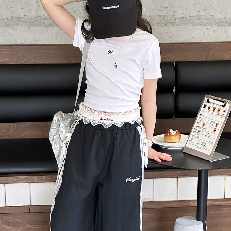 【120-150】ウエスト×サイドレーススポーティーパンツ