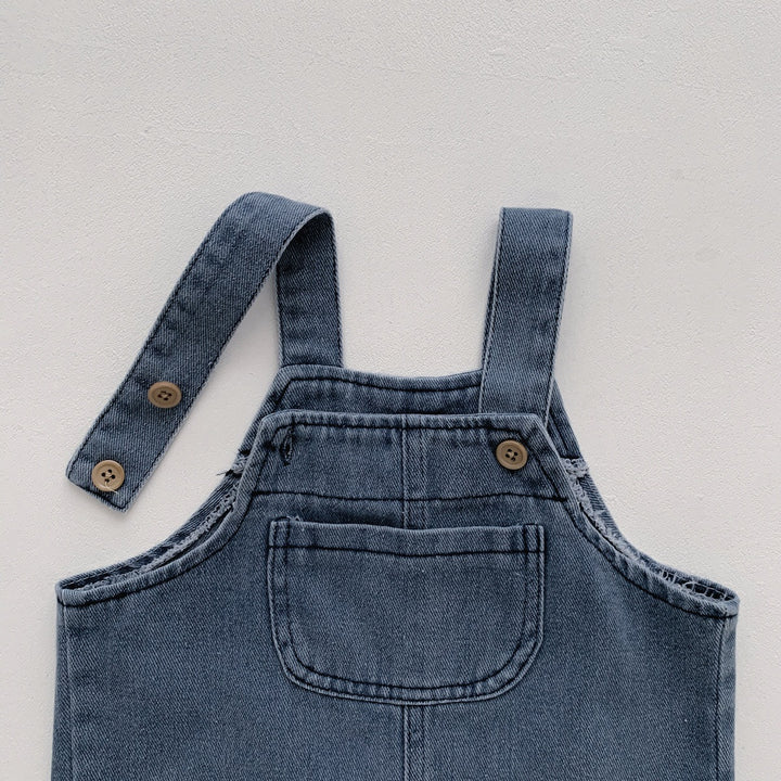 【73-100】Tシャツ×デニムオーバーオールセット
