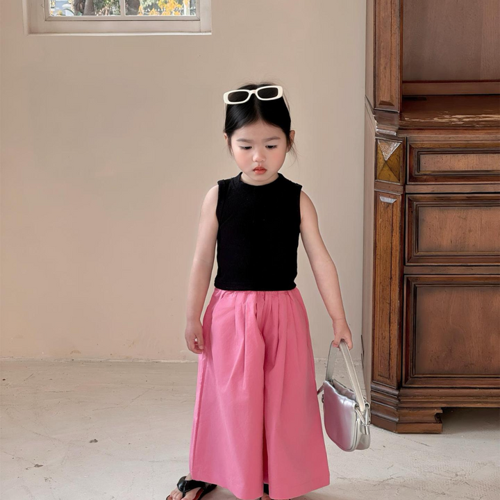 【90-140】シンプルノースリーブトップス