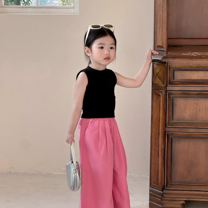 【90-140】シンプルノースリーブトップス