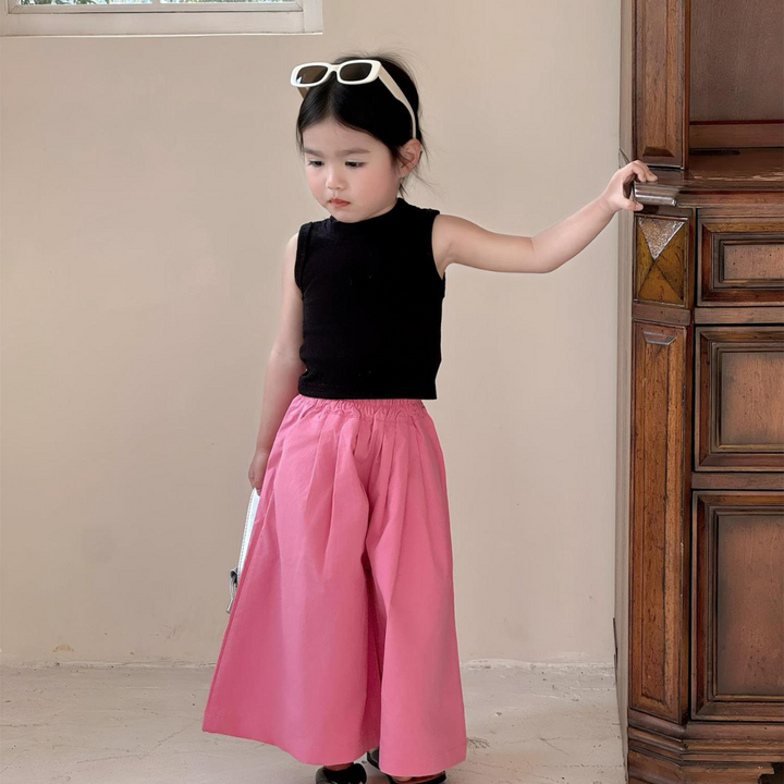 【90-140】ピンクワイドパンツ