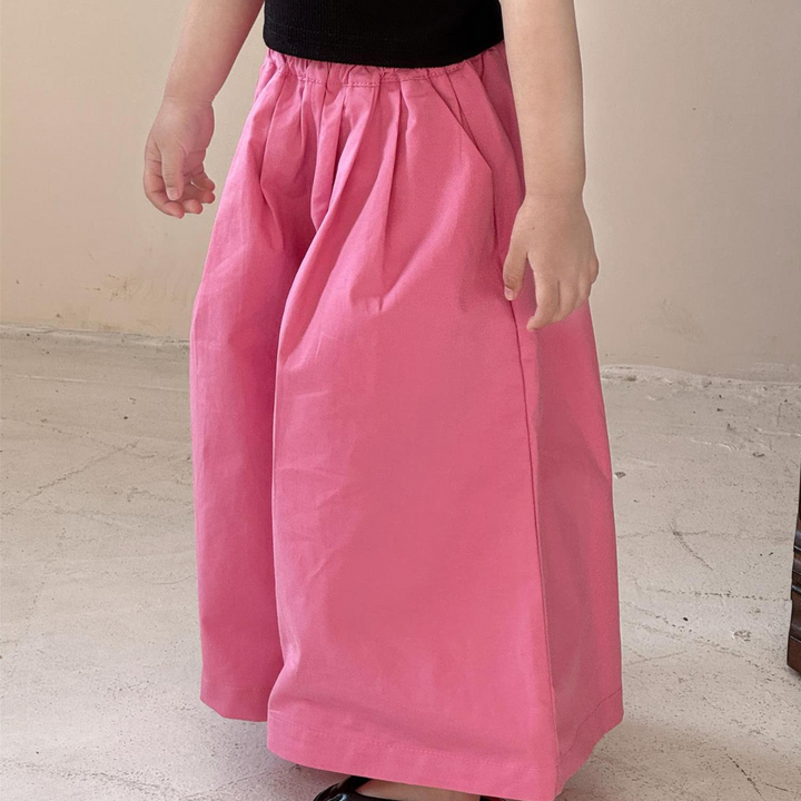 【90-140】ピンクワイドパンツ