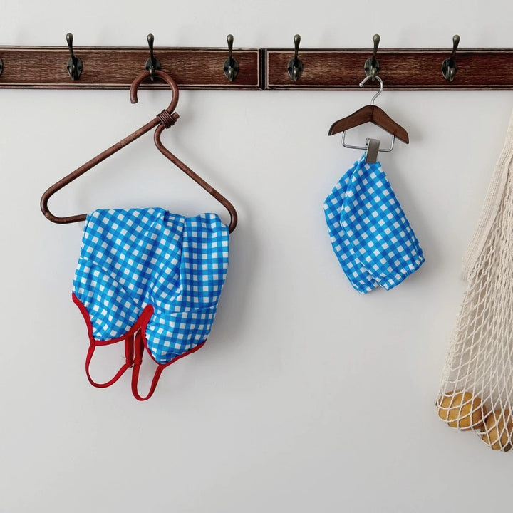 【75-130】バック編み上げデザインスイムウェア