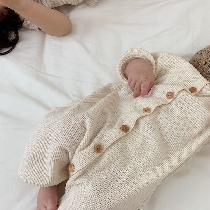 ナチュラルロンパースルームウェア&帽子