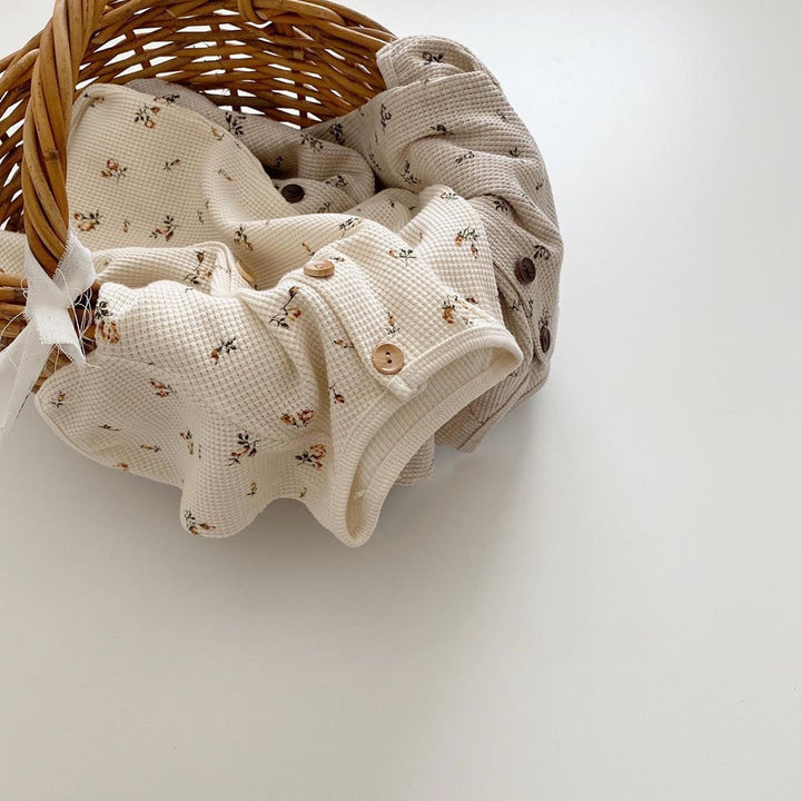 ナチュラルロンパースルームウェア&帽子