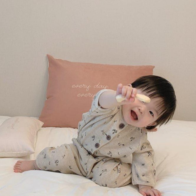 ナチュラルロンパースルームウェア&帽子