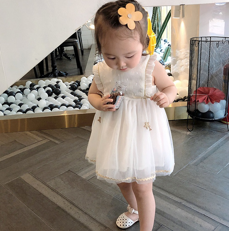 スター付きシフォンワンピース|ELMO-こども服エルモ- – こども服ELMO