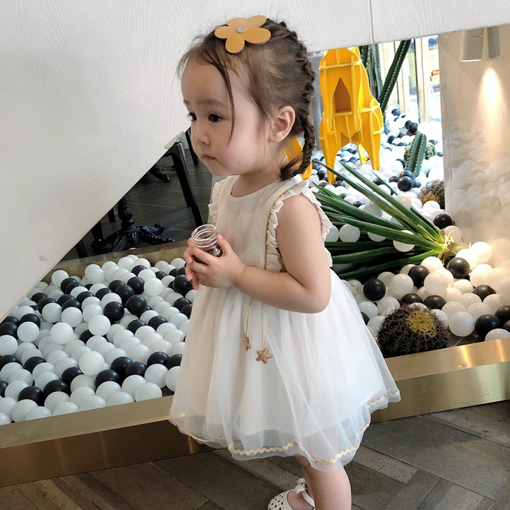 スター付きシフォンワンピース|ELMO-こども服エルモ- – こども服ELMO