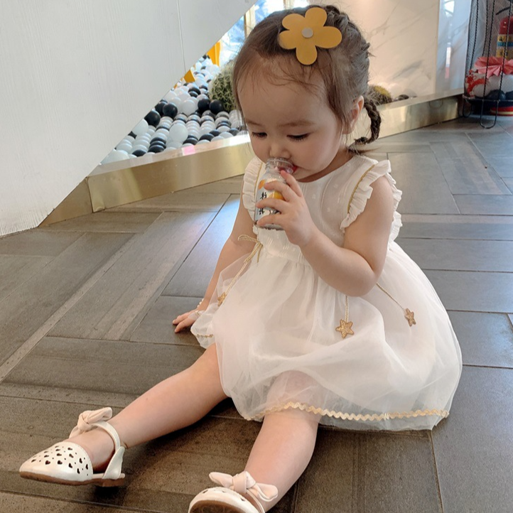 スター付きシフォンワンピース|ELMO-こども服エルモ- – こども服ELMO