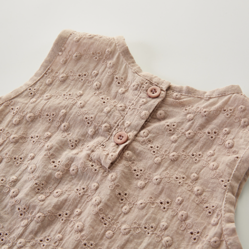帽子付きシンプル刺繍セットアップ