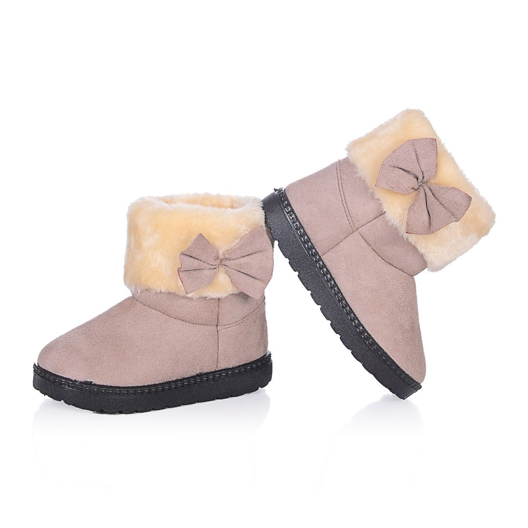 リボンファームートンブーツ