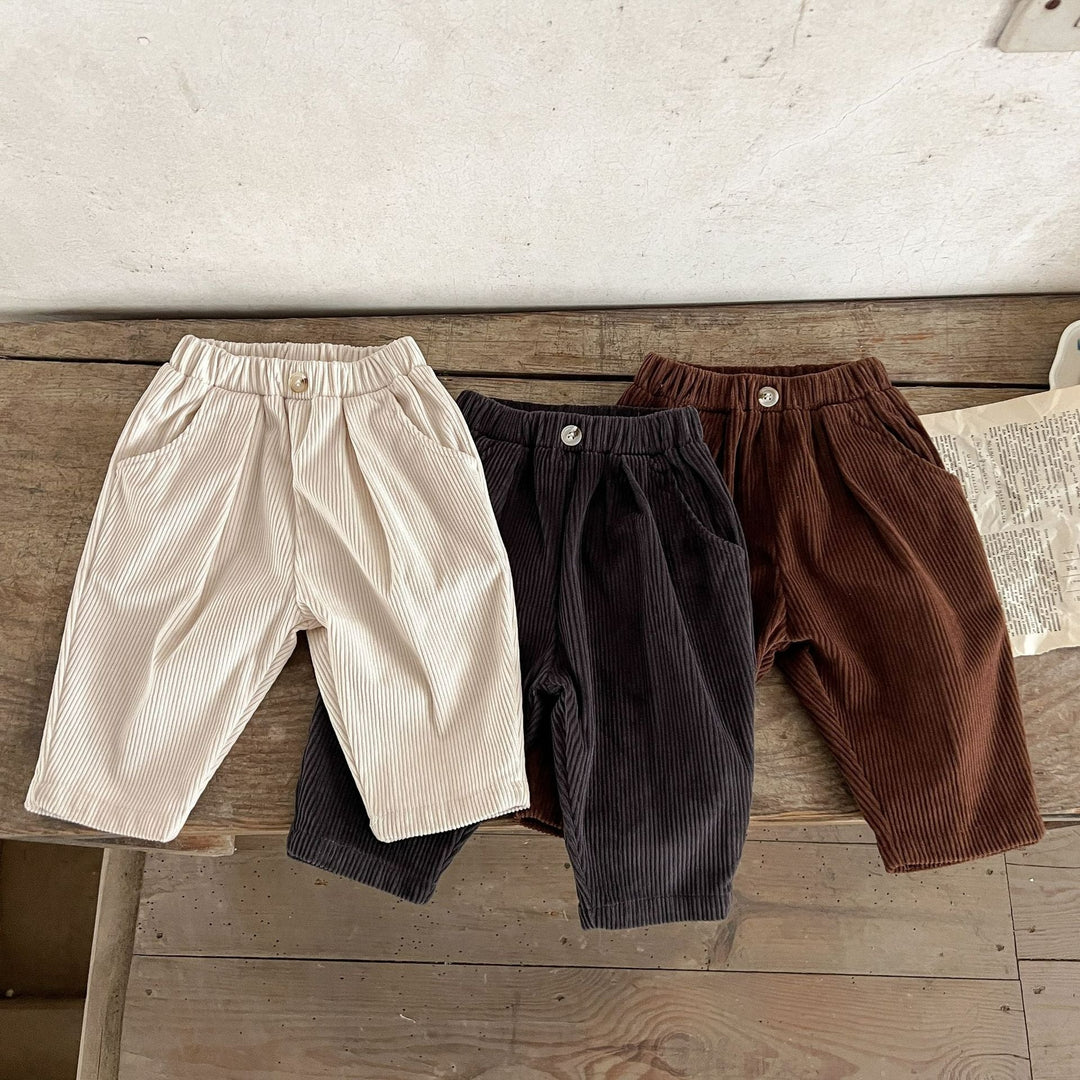 コーデュロイシンプルパンツ