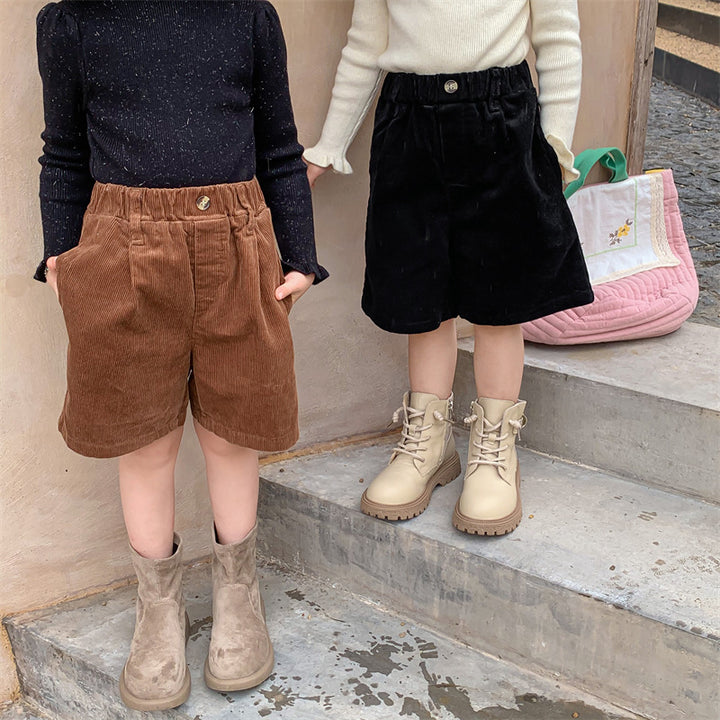 コーデュロイハーフパンツ