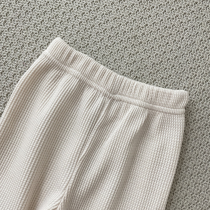 くまデザインワッフルパンツ