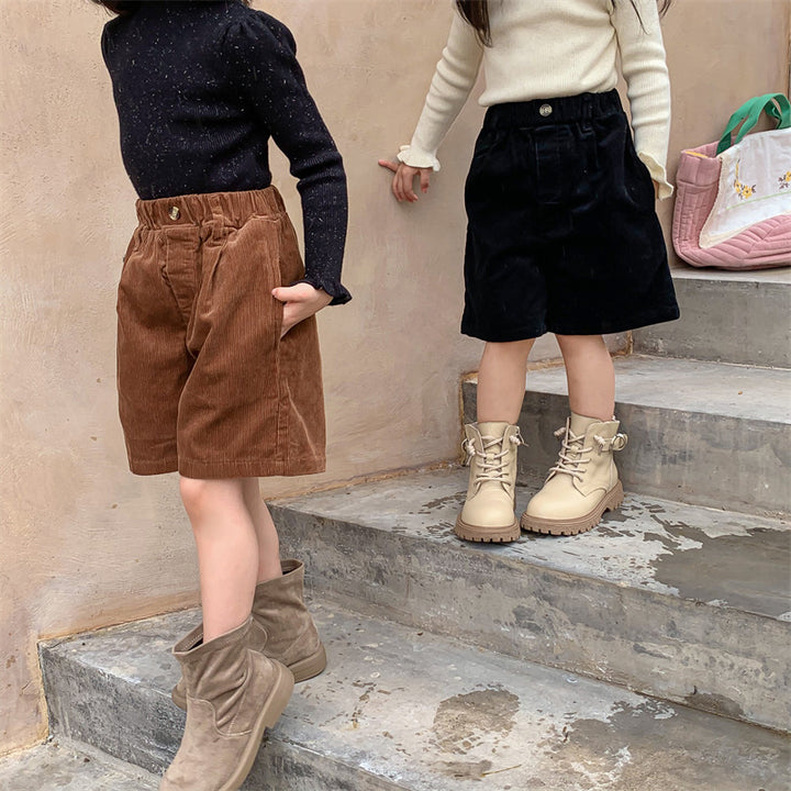 コーデュロイハーフパンツ