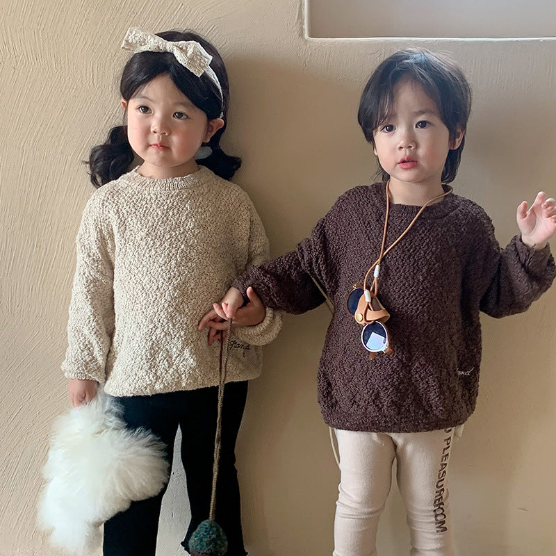 【baby＆kids】ワンポイント刺繍セーター