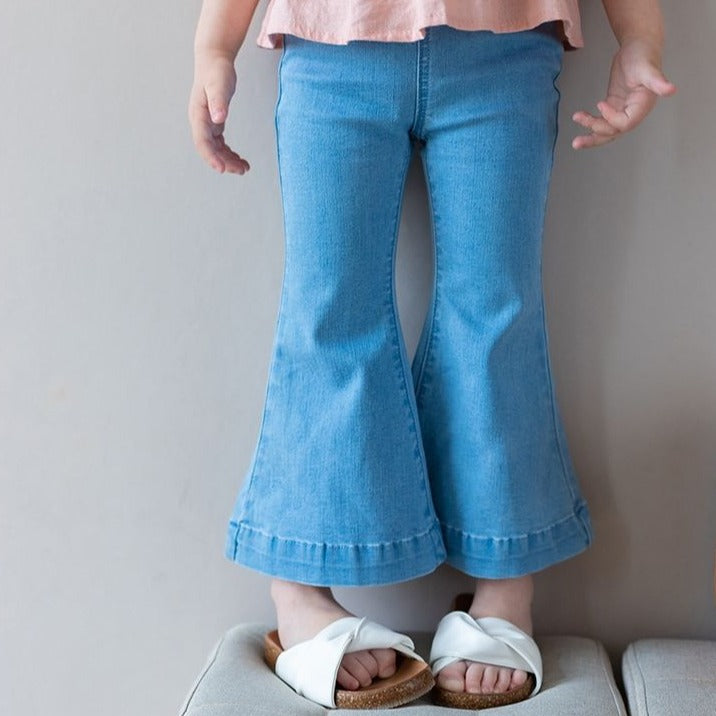 サマーデニムフレアパンツ