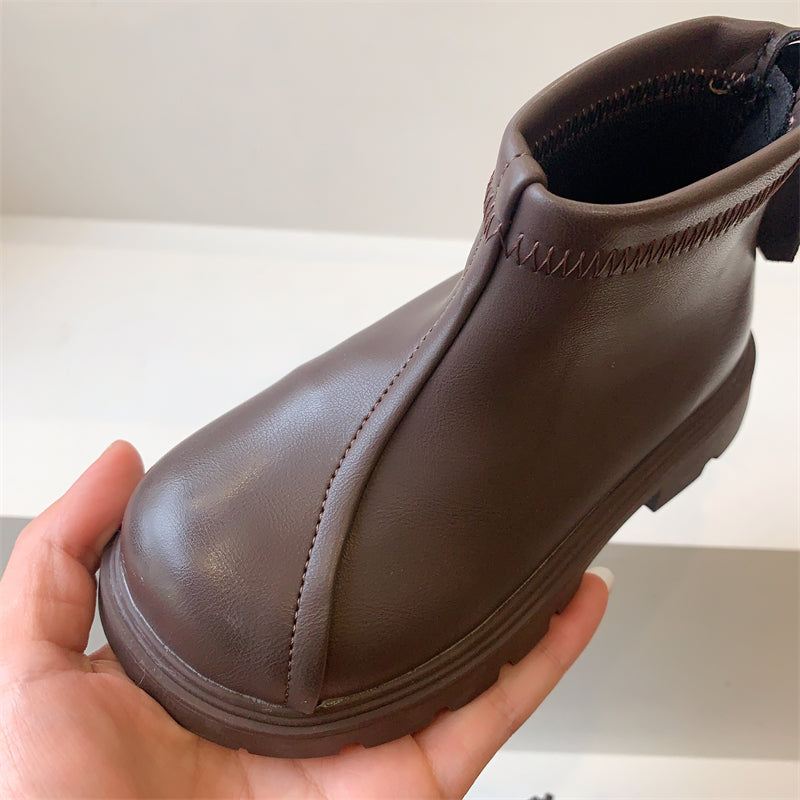 【kids】シンプルショートブーツ