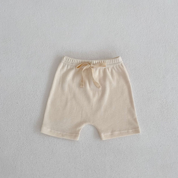 リブシンプルショートパンツ