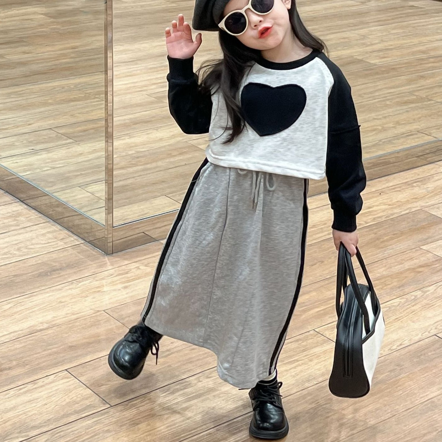 90‐140】ロングスウェットスカート｜ELMO-こども服エルモ