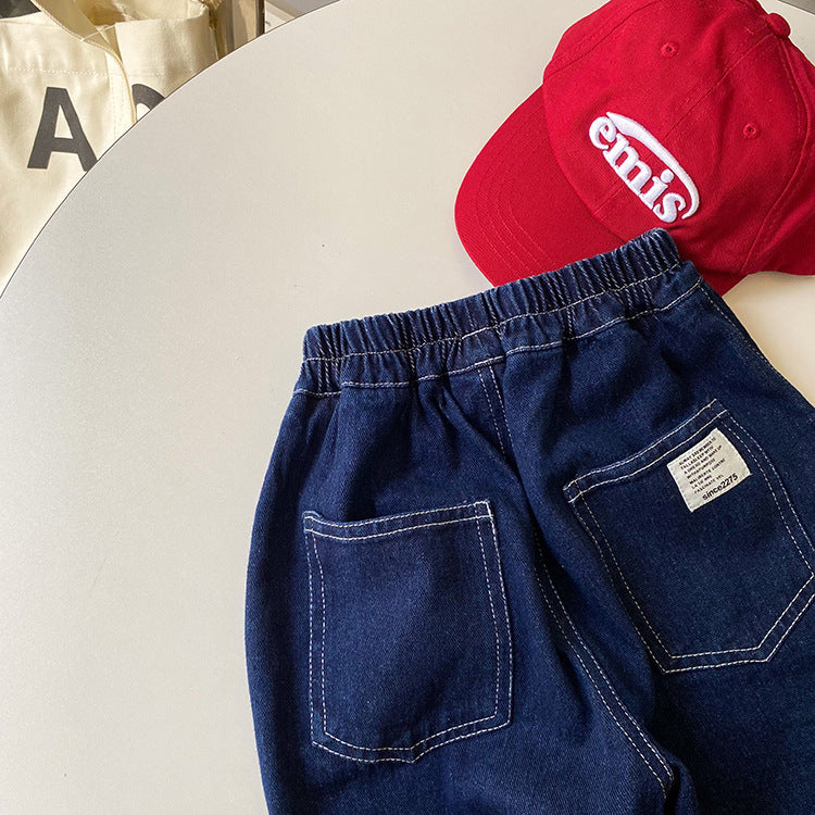 ステッチラインデニムパンツ