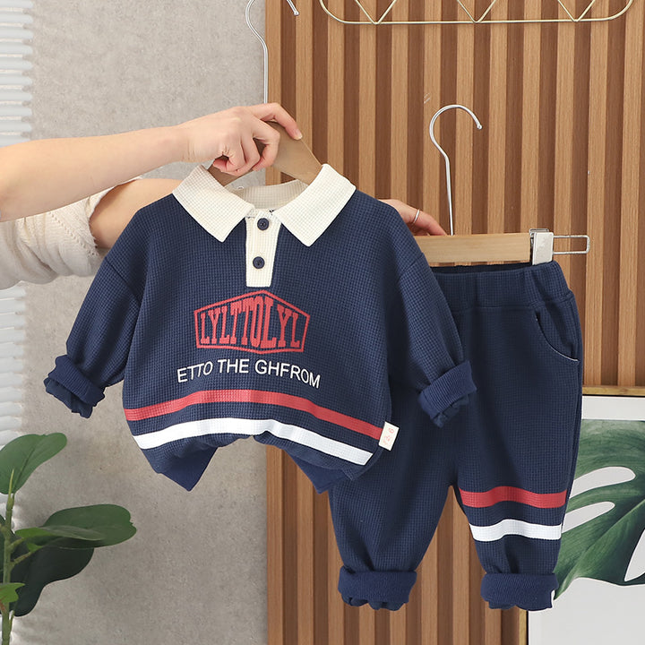 【baby＆kids】ワッフルスポーティセットアップ