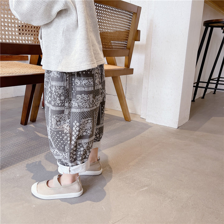 ペイズリー柄パンツ