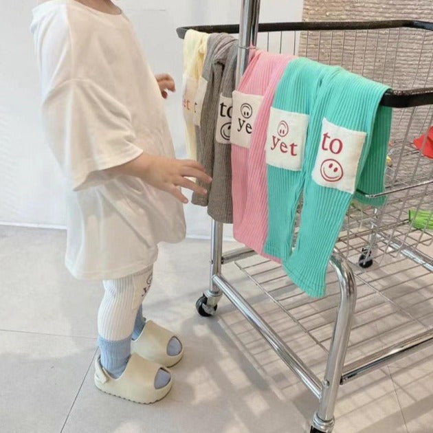 【baby＆kids】スマイルリブレギンスパンツ