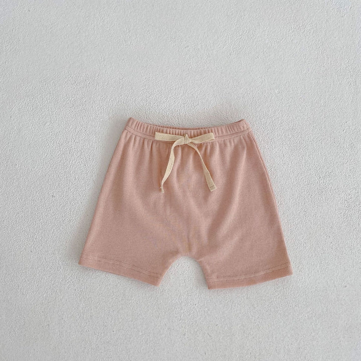 リブシンプルショートパンツ