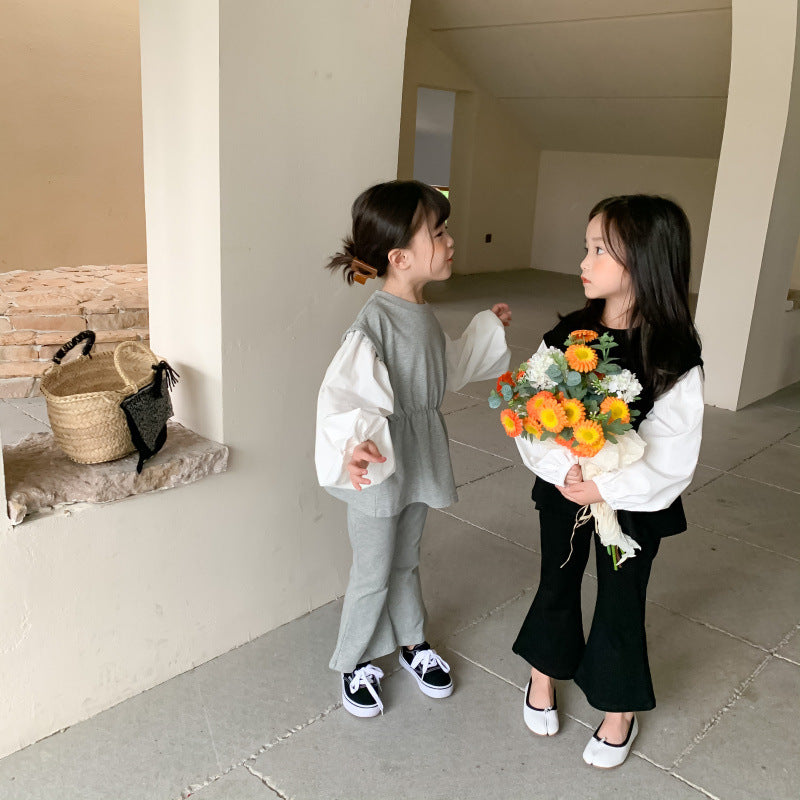 フレア袖スウェットセットアップ