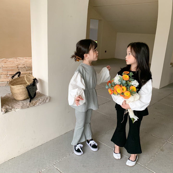 フレア袖スウェットセットアップ