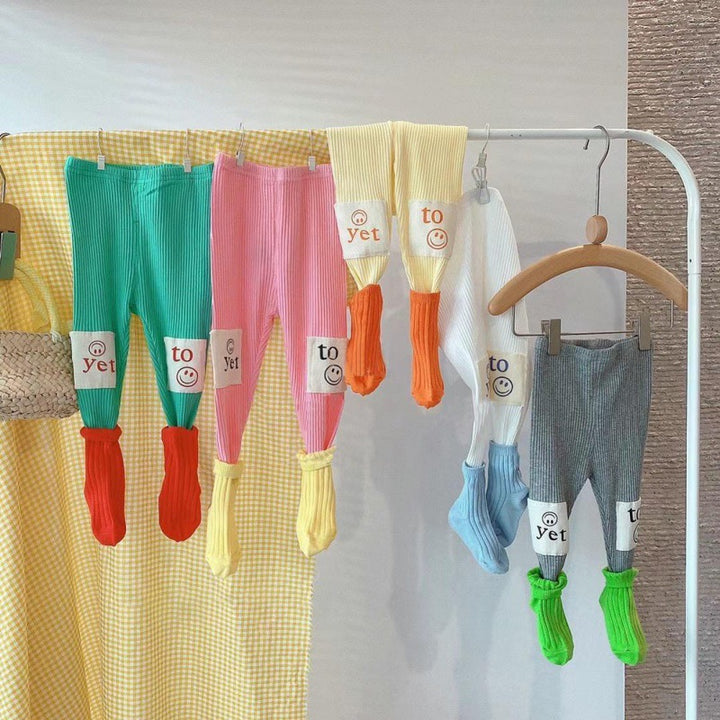 【baby＆kids】スマイルリブレギンスパンツ