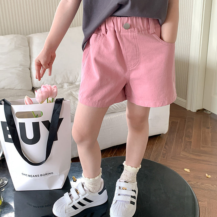 シンプルカラーショートパンツ
