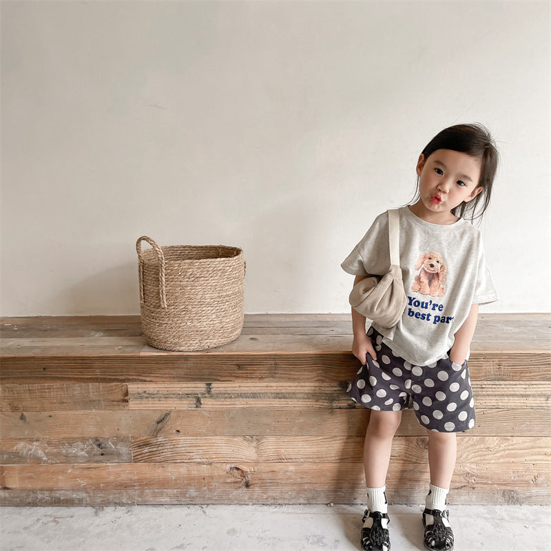 ドット柄ショートパンツ